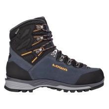 Lowa Hiking Shoes Ticam Evo GTX (Trekking, Nubuck leather, waterproof) steel blue/orange Men